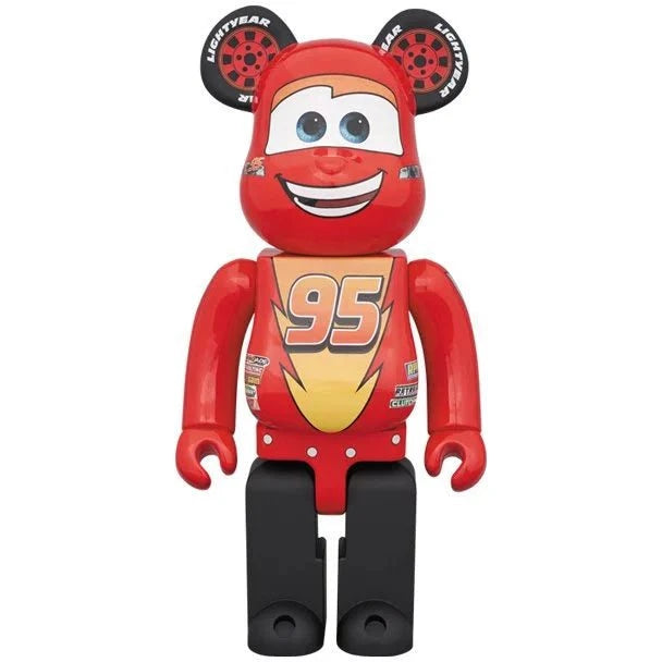 1000% Bearbrick Lightning McQueen collectible figure from Cars x Disney x Pixar.