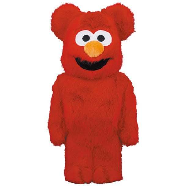 1000% Bearbrick Elmo Costume Edition V2 by Medicom Toy, Sesame Street collectible.