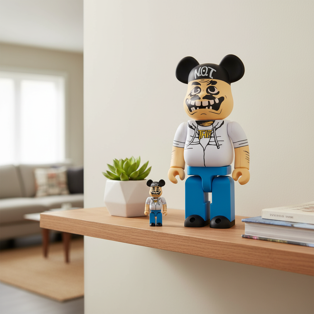 400% & 100% Bearbrick sæt - Notman (Anthrax)-Medicom Toy-Bearbrick