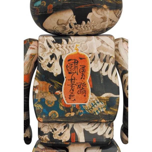 400% & 100% Bearbrick sæt - The Haunted Old Palace At Soma (Utagawa Ku