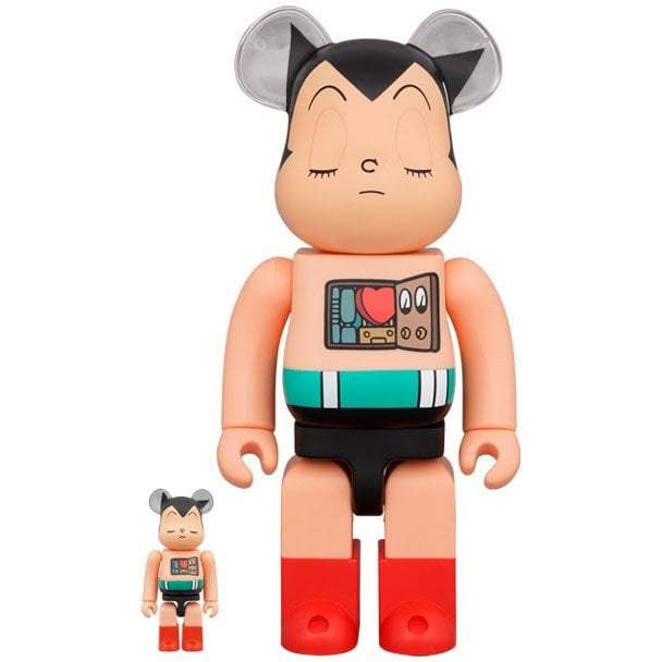 400% & 100% Bearbrick sæt - Astro Boy (Sleeping ed.),