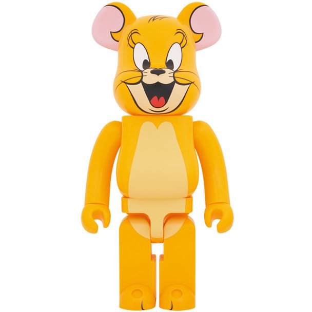 1000 Bearbrick Jerry Classic Color figure from Tom and Jerry in signature Bearbrick style