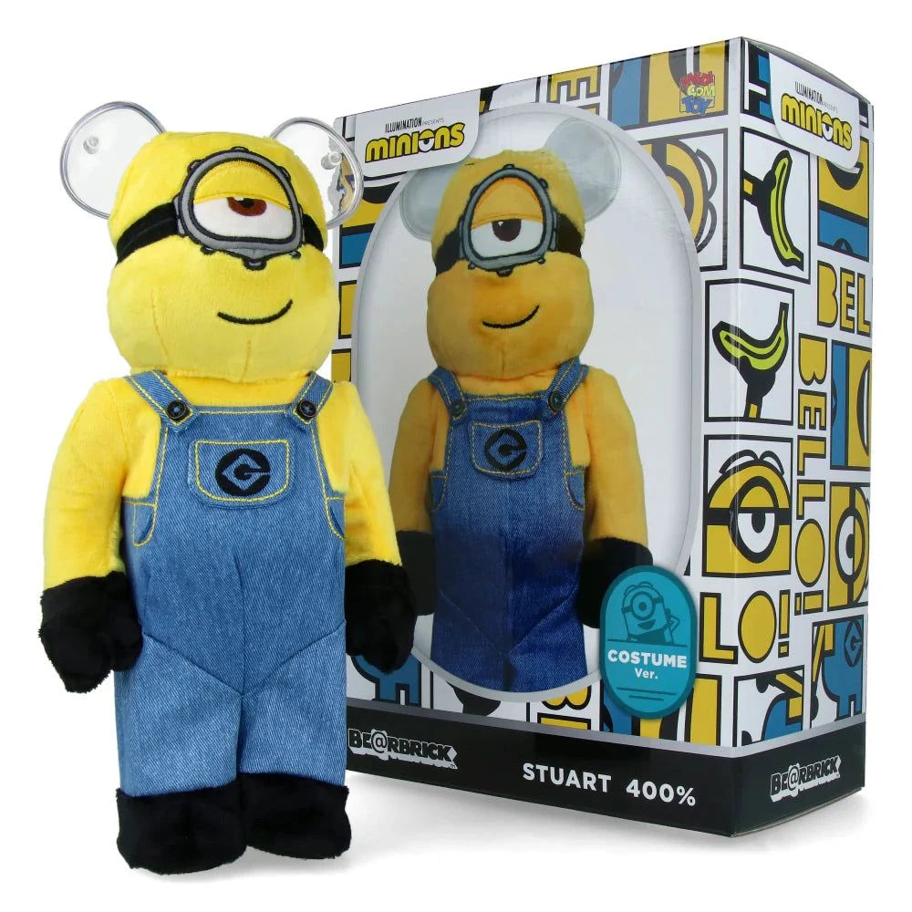 400% Bearbrick - Minions Stuart - (Costume Version)