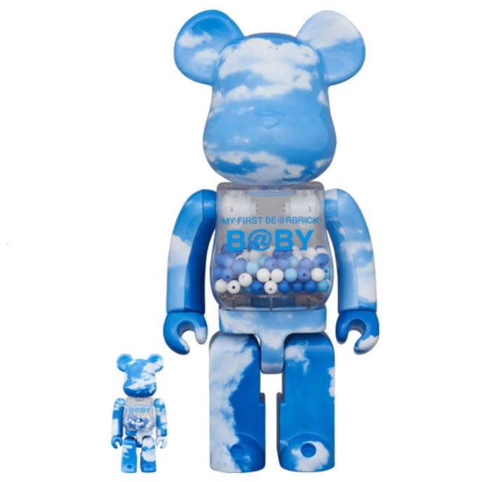 400% & 100% Bearbrick set - My First Bearbrick Baby (Blue Sky editie)