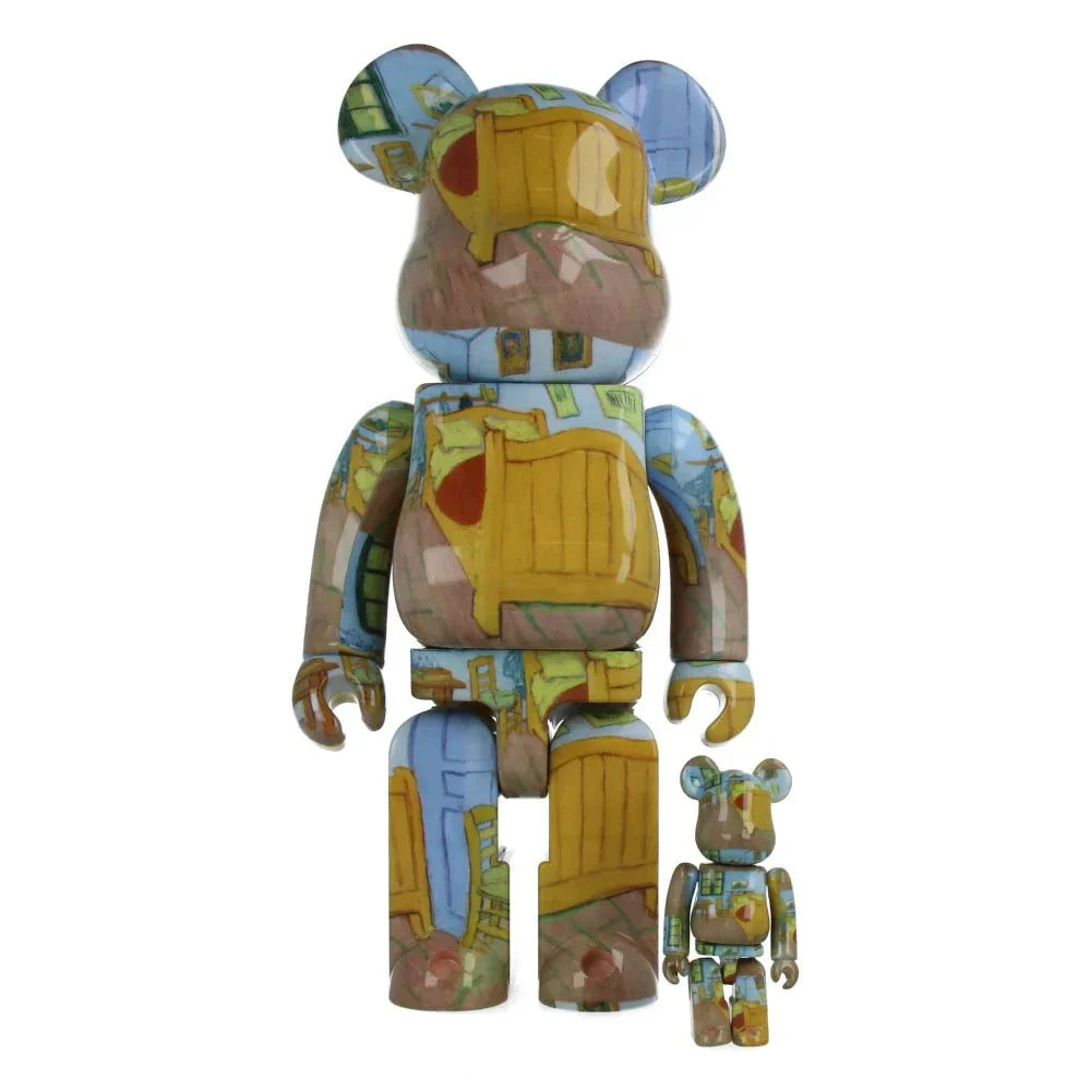 400 & 100 Bearbrick - Van Gogh Set geïnspireerd door The Bedroom