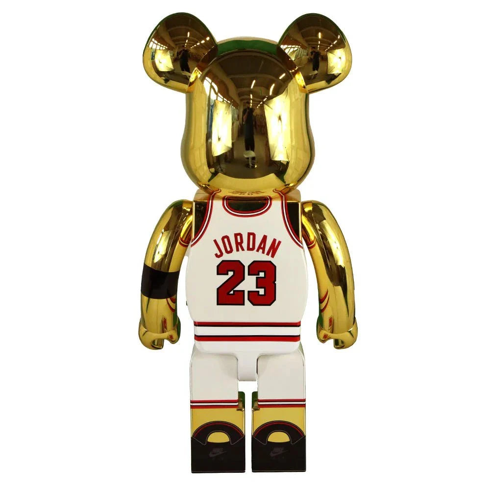 1000% Bearbrick Michael Jordan 1991 NBA Champion collectible figure, red, black, and white jersey design.