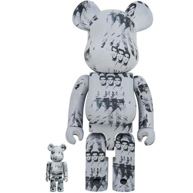 400% & 100% Bearbrick set – Andy Warhol (Elvis Presley)
