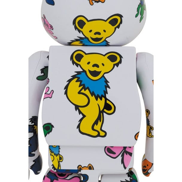 1000% Bearbrick - Grateful Dead (Dancing Bears Patroon)