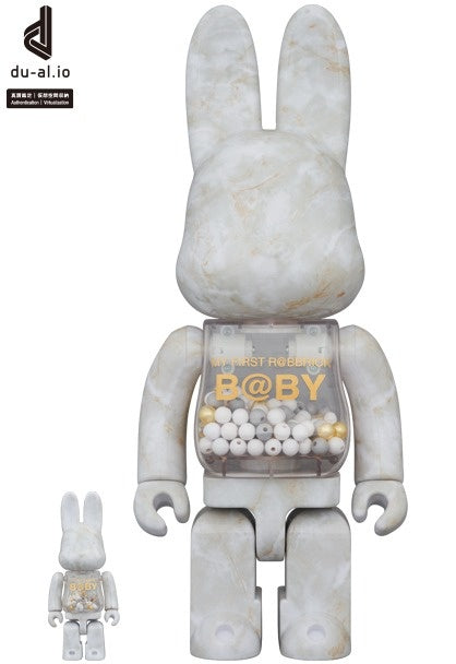 400% & 100% Rabbrick set - My First Rabbrick Baby (Marble Stone)