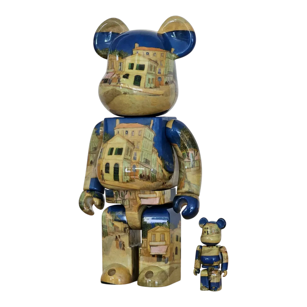 400 Bearbrick - 400% Bearbrick Eerste Model Wit Chrome Editie