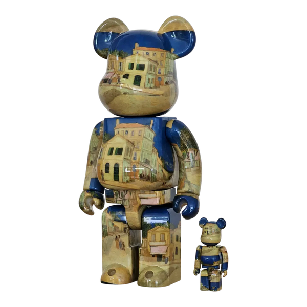 100% & 400% Bearbrick set - Van Gogh - The Yellow House