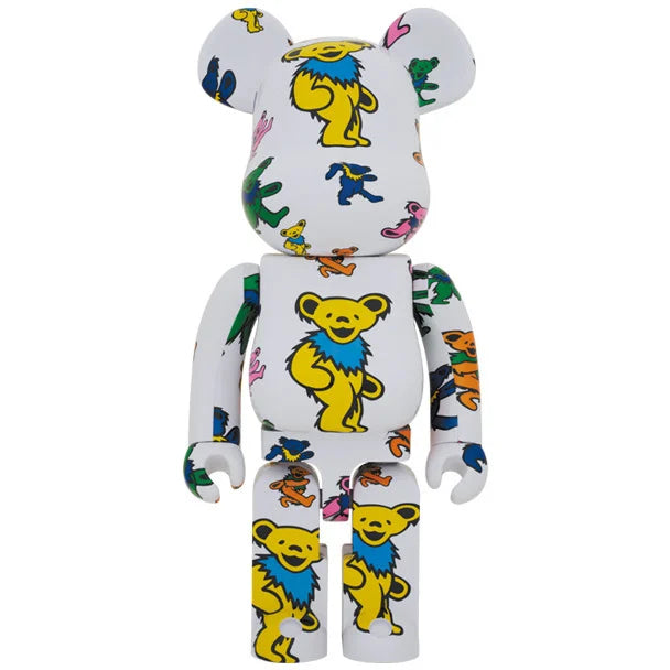 1000% Bearbrick - Grateful Dead (Dancing Bears Pattern)-Medicom Toy-Bearbrick