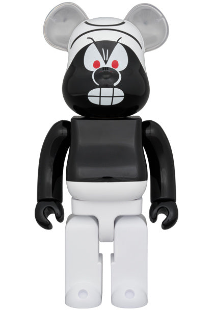 400% Bearbrick - Smurf (Zwart)