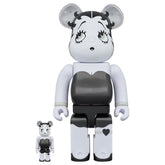 400% & 100% Bearbrick sæt - Betty Boop (Black & White Edition)