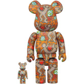 400% & 100% Bearbrick Sæt - Keith Haring v12 (Special edition BWWT 3)