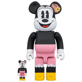 400% & 100% Bearbrick sæt - Minnie Mouse (Lunch Box)