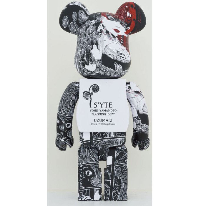 1000% Bearbrick - S'YTE x Junji Ito UZUMAKI