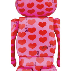 400% & 100% Bearbrick sæt - Pink Heart by HIDE