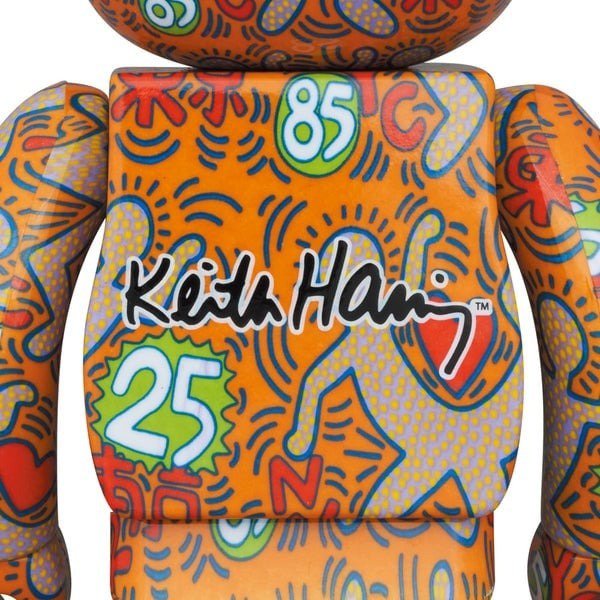 400% & 100% Bearbrick Sæt - Keith Haring v12 (Special edition BWWT 3)