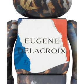 400% & 100% Bearbrick sæt - Eugène Delacroix (Liberty Leading the People)