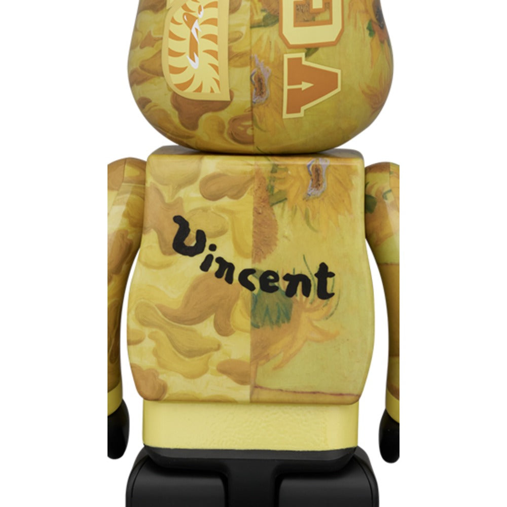 400% & 100% Bearbrick Set – Zonnebloemen (BAPE x Van Gogh)