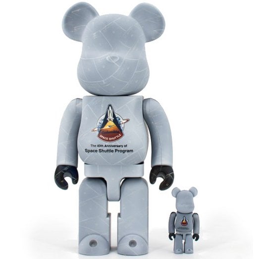 400% & 100% Bearbrick sæt - Space Shuttle Program (NASA)