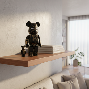 400% & 100% Bearbrick - Spiderman - No Way Home (Black & Gold Suit)-Medicom Toy-Bearbrick