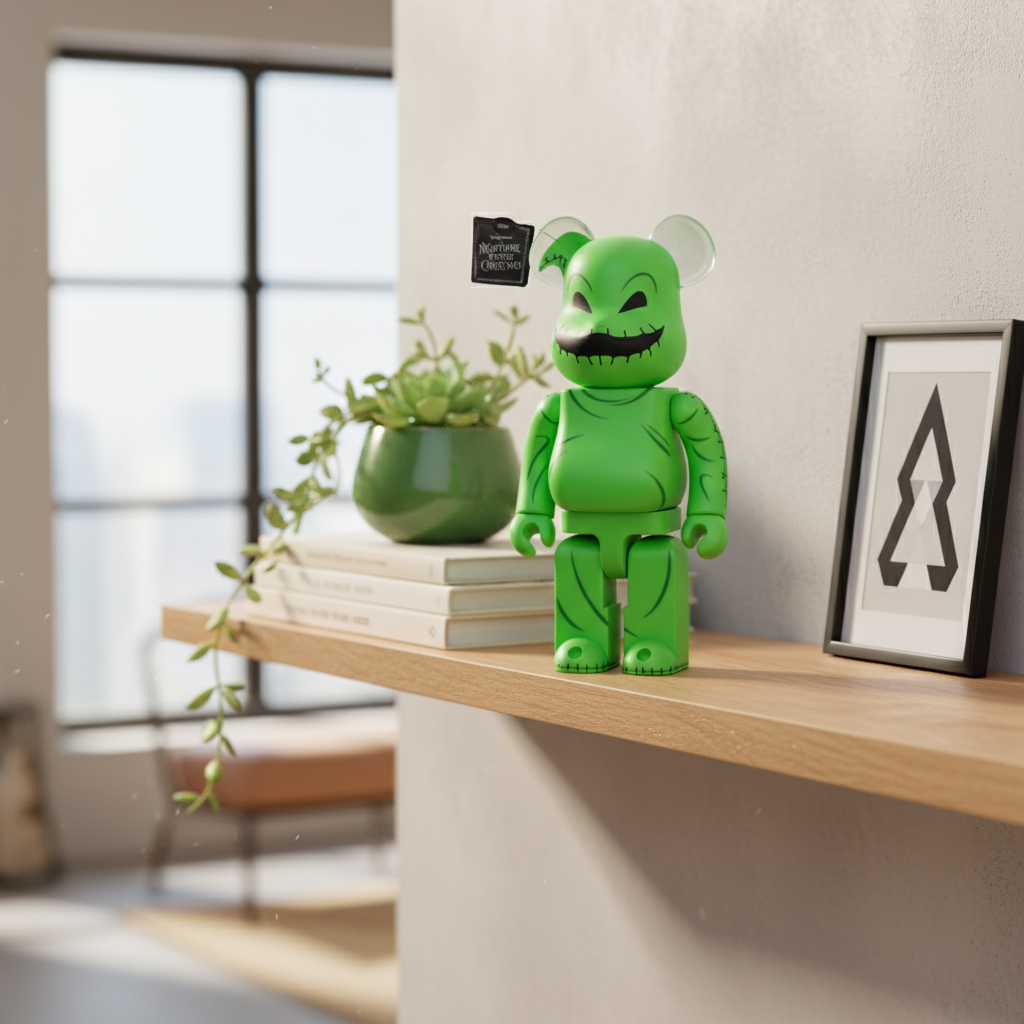 400% Bearbrick - Oogie Boogie (Nightmare Before Christmas)-Medicom Toy-Bearbrick