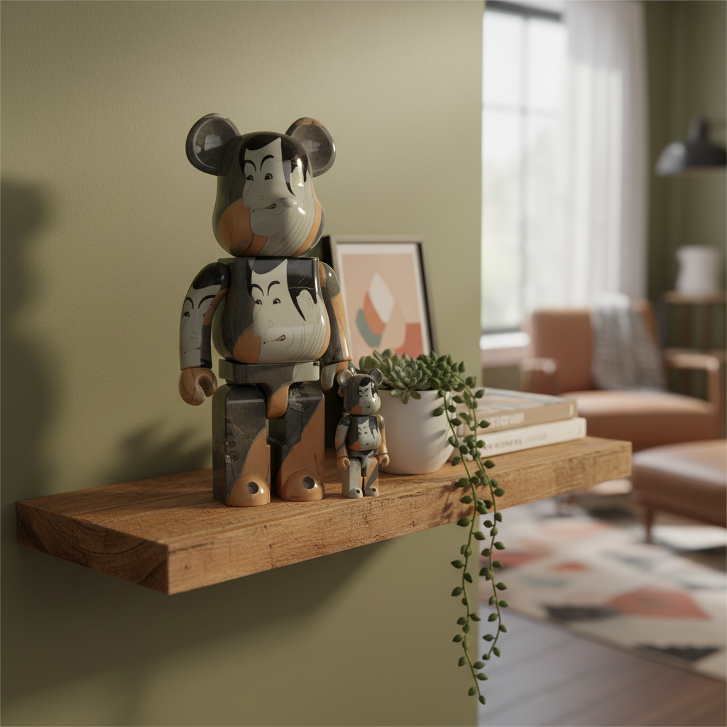 400% & 100% Bearbrick sæt – Toshusai Sharaku Ichikawa Ebizo IV-Medicom Toy-Bearbrick