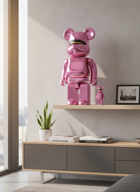 400% & 100% Bearbrick sæt – Hajime Sorayama x 2G-Medicom Toy-Bearbrick