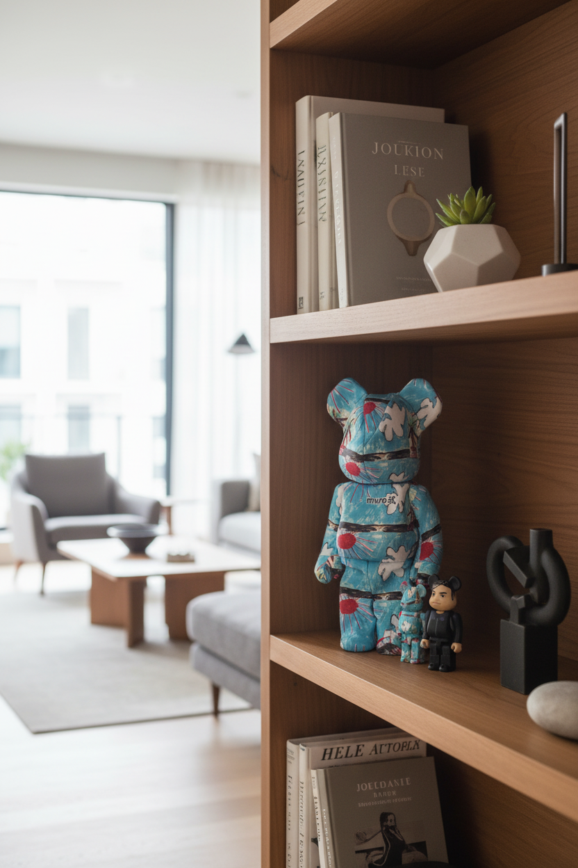 400% & 100% Bearbrick sæt - Muro Tsuyoshi (3-pack)-Medicom Toy-Bearbrick