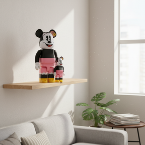 400% & 100% Bearbrick sæt - Minnie Mouse (Lunch Box)