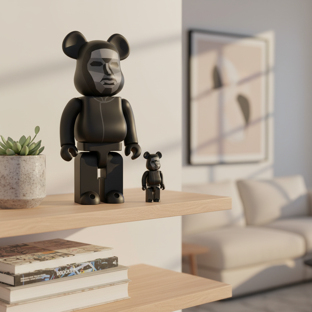 400% & 100% Bearbrick Sæt - Squid Game (Frontman)-Medicom Toy-Bearbrick