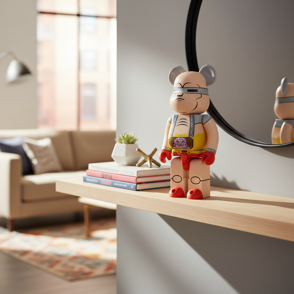 400% & 100% Bearbrick Sæt - Krang's Robot (Teenage Mutant Ninja Turtles)-Medicom Toy-Bearbrick