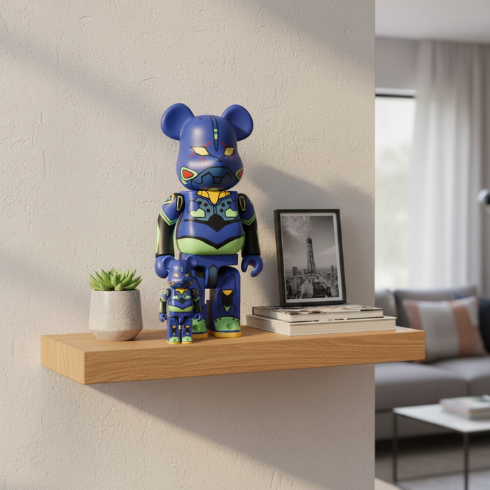 400% & 100% Bearbrick sæt - Evangelion (EVA Unit 01 - New Paint)