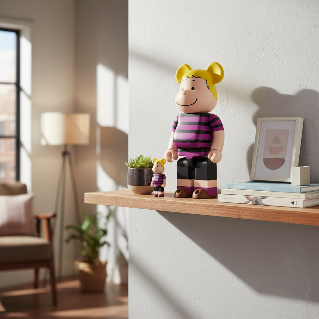 400% & 100% Bearbrick sæt - Schroeder (Peanuts)-Medicom Toy-Bearbrick