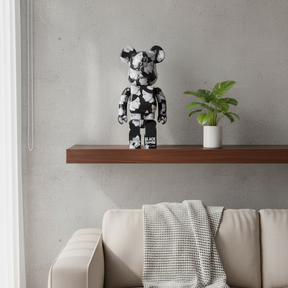 400% & 100% Bearbrick sæt - Multiple Selves - Black Scandal (Yohji Yamamoto x Suzume Uchida)-Medicom Toy-Bearbrick