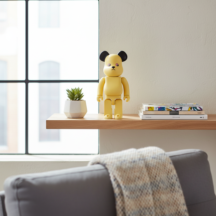 400% Bearbrick - Sooty The Bear (Kellogg's Puffa Puffa Rice)
