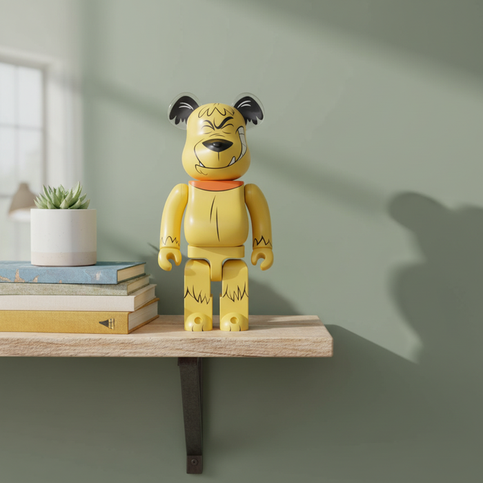 400% & 100% Bearbrick sæt - Muttley (Wacky Races)