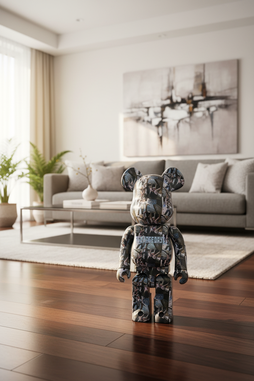 1000% Bearbrick - Strange Days (The Doors)-Medicom Toy-Bearbrick