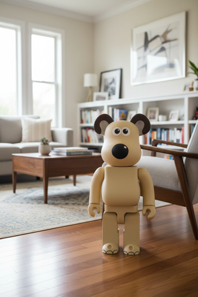 1000% Bearbrick - Gromit (Wallace & Gromit)-Medicom Toy-Bearbrick