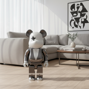 1000% Bearbrick - KISS Star Child (Chrome ed.)-Medicom Toy-Bearbrick