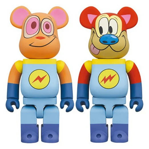 400% Bearbrick sæt - Ren & Stimpy (Space Madness)