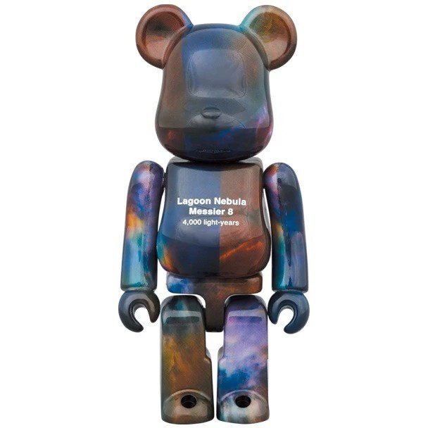 400% & 100% Bearbrick sæt - Hubble Space Telescope Lagoon Nebula (Messier 8)