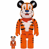 400% en 100% Bearbrick Set - Tony the Tiger Vintage (Kelloggs)