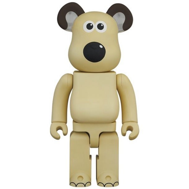 400% & 100% Bearbrick sæt - Gromit (Wallace & Gromit)