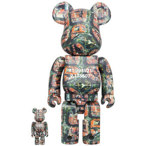 400% & 100% Bearbrick sæt - Barcelona Overview (Benjamin Grant)