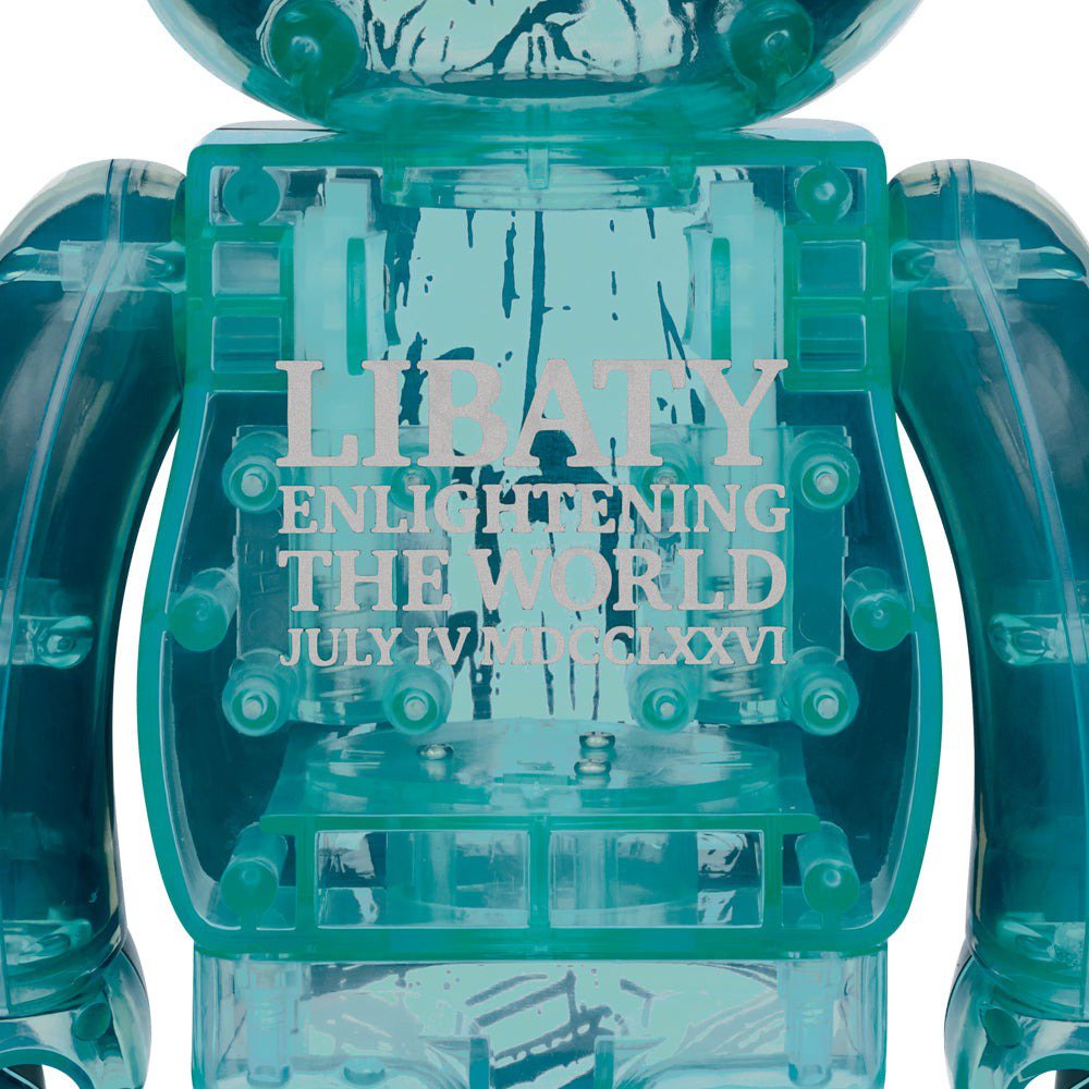 400% & 100% Bearbrick - Statue of Liberty