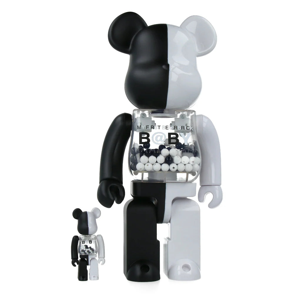 400% & 100% Bearbrick - My first Bearbrick Baby (Black & White)