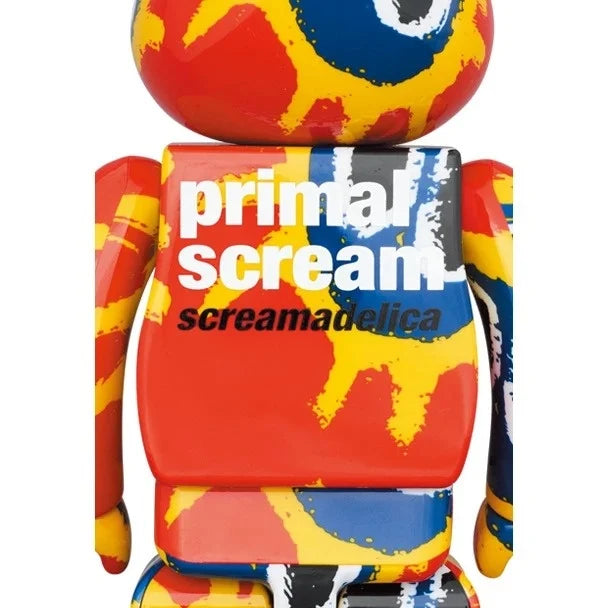 400% & 100% Bearbrick set - Primal Scream (Screamadelica)-Medicom Toy-Bearbrick